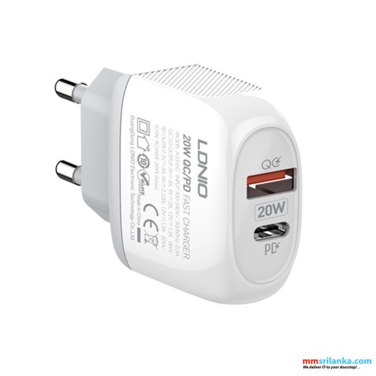 LDNIO A2316C 20W PD&QC Quick Charger